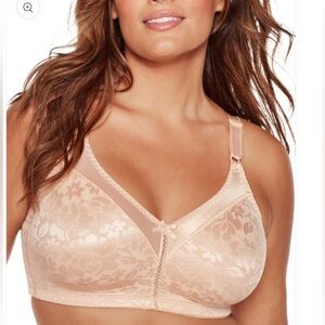 Bali Women's Classic Support  Cream Lace Bra Size 42 D